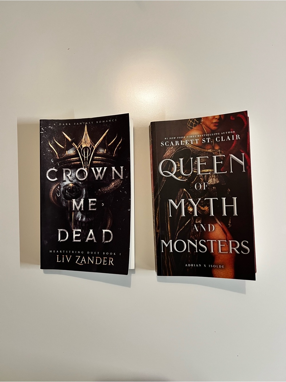 'Crown Me Dead' & ‘Queen of Myth and Monsters’ books